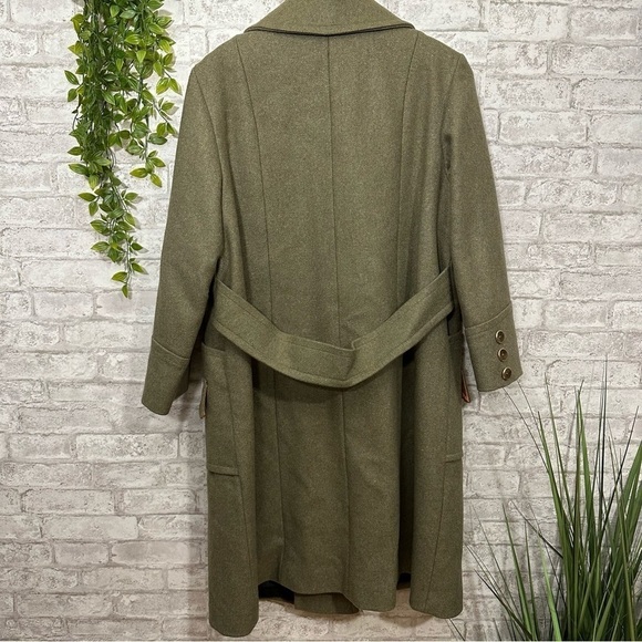 Vintage Roaman’s Women’s Long Heavy‎ Warm Peacoat Trench Wool* - Picture 8 of 8